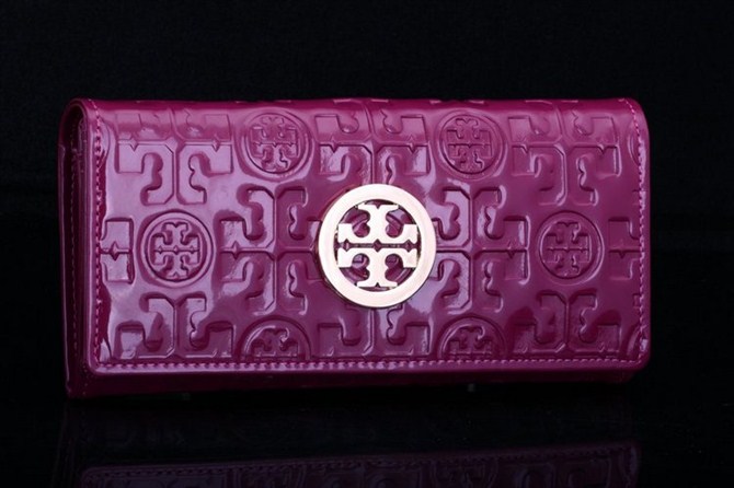 Tory Burch Embossed Lux Patent Leather Envelope Continental Wall